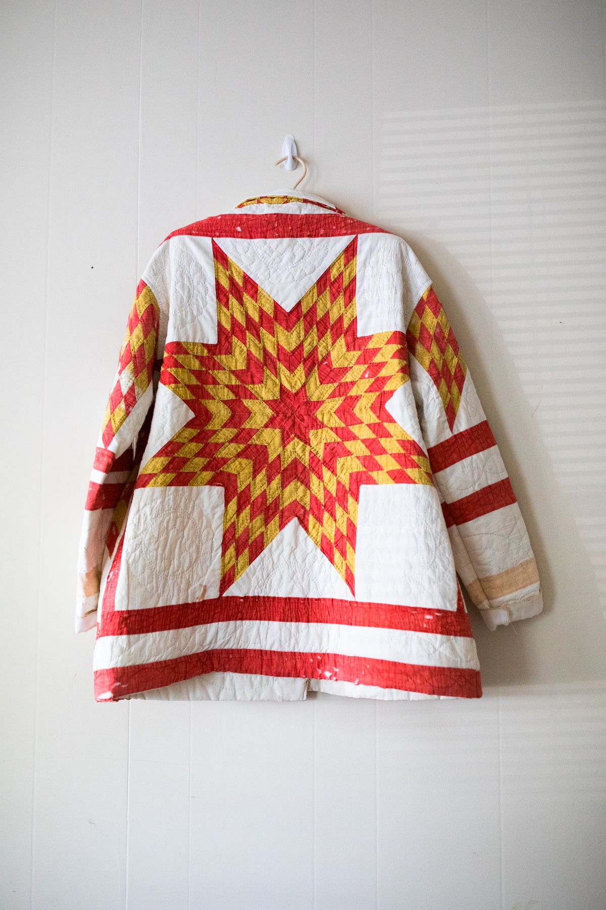 red lonestar quilted jacket