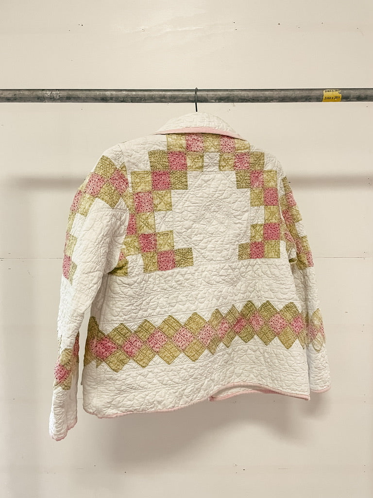 Green & Pink Patchwork Jacket