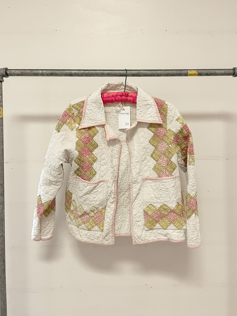 Green & Pink Patchwork Jacket