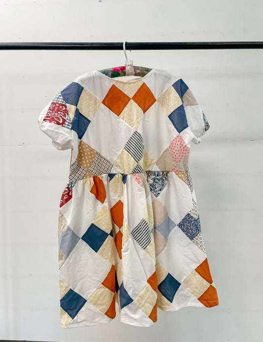 puff patch dress