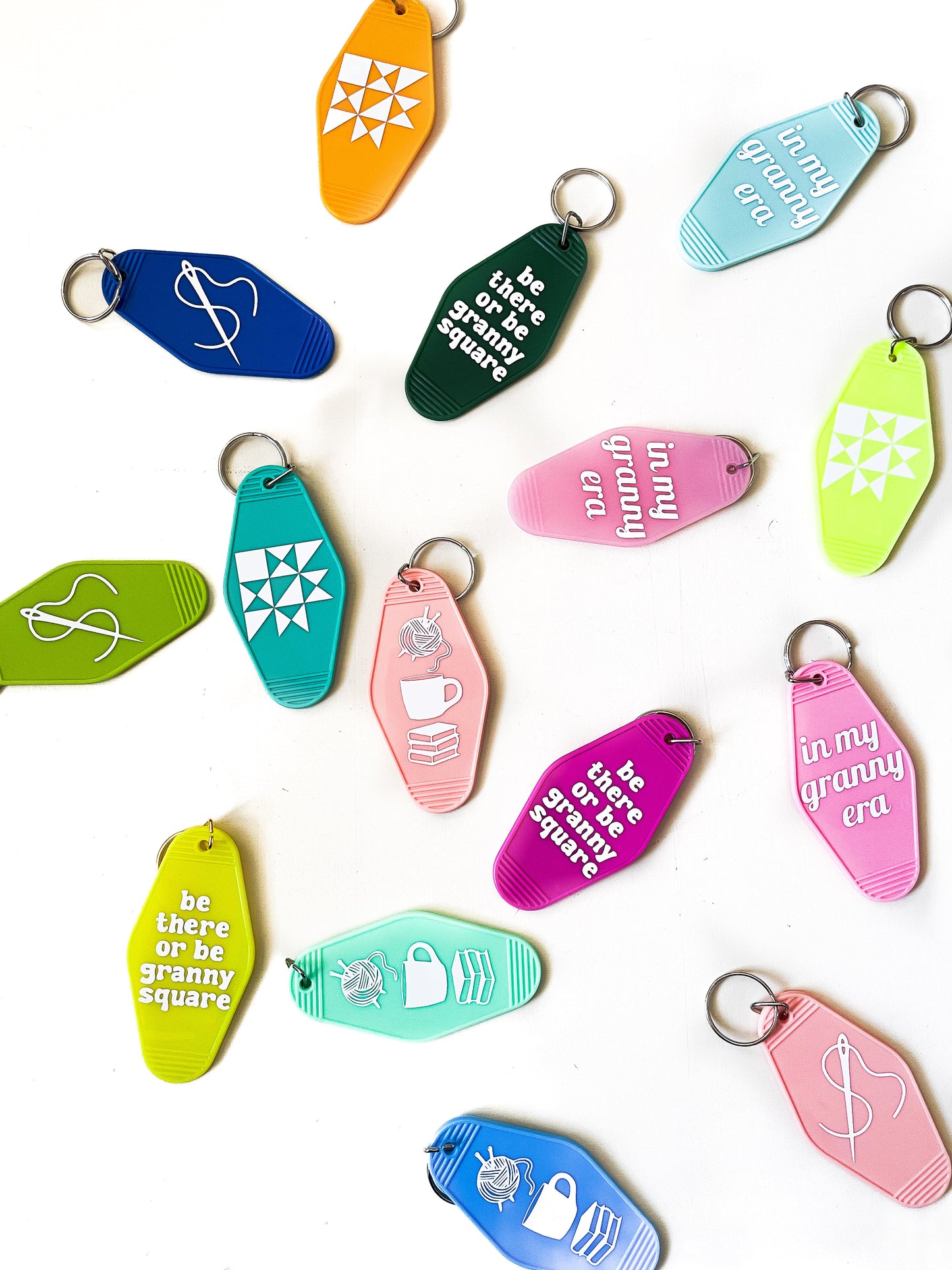needle & thread keychain