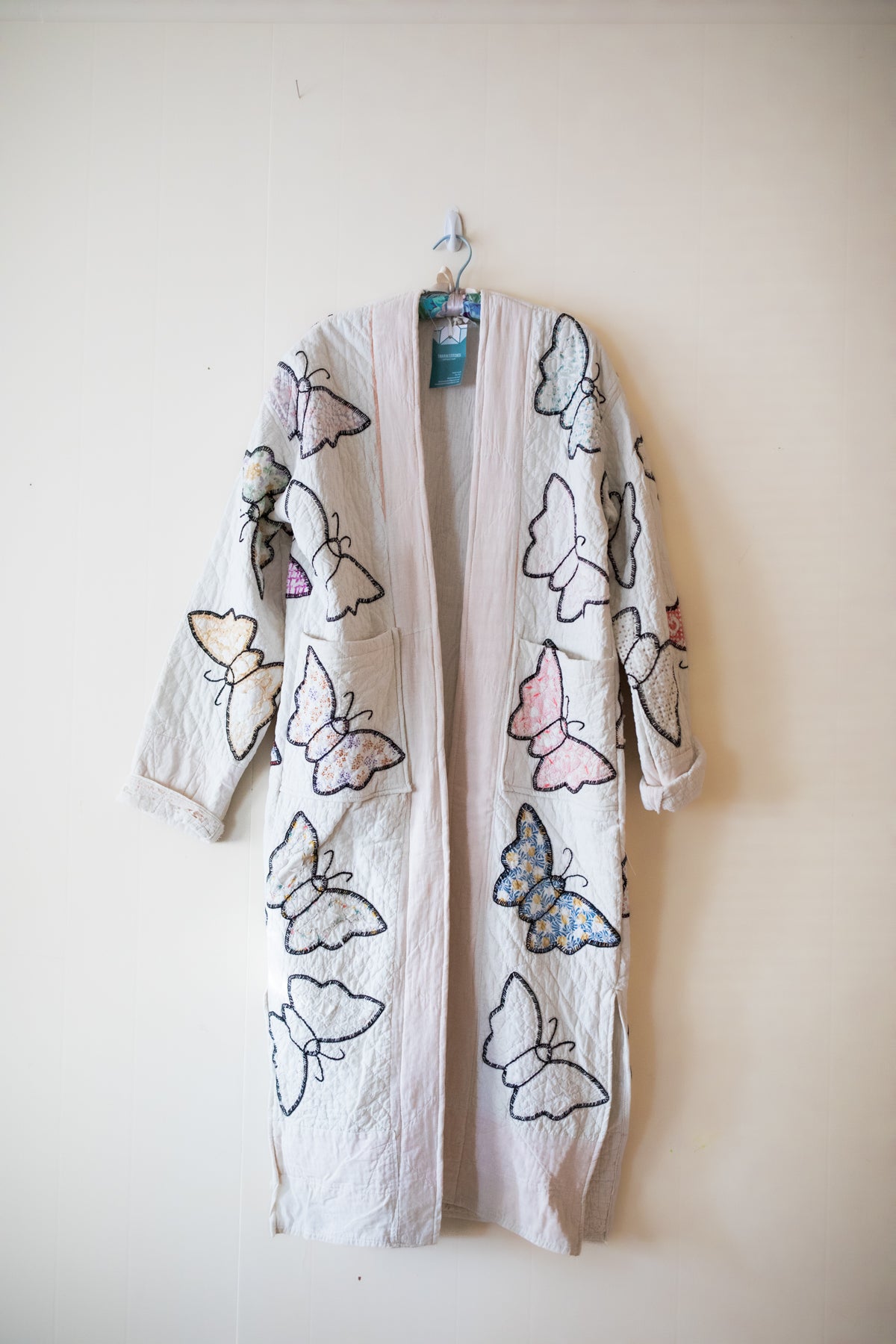 butterfly applique quilted jacket