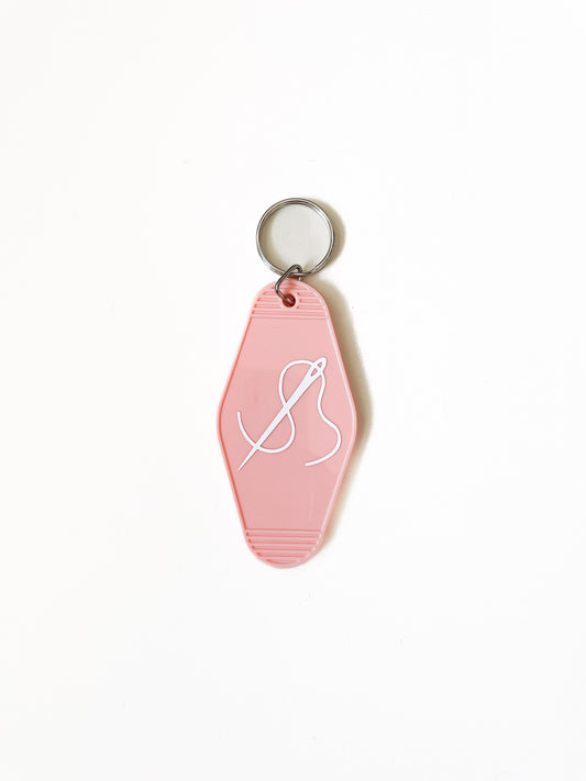 needle & thread keychain