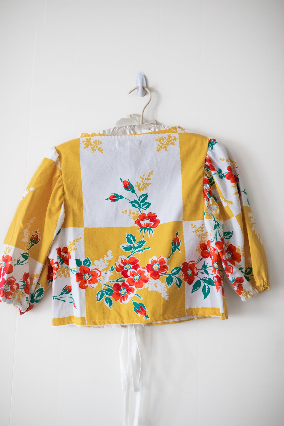 yellow picnic tie top