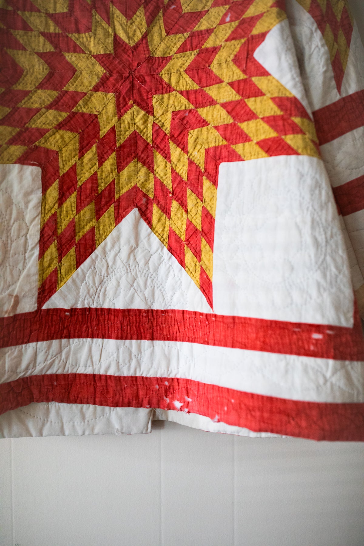 red lonestar quilted jacket