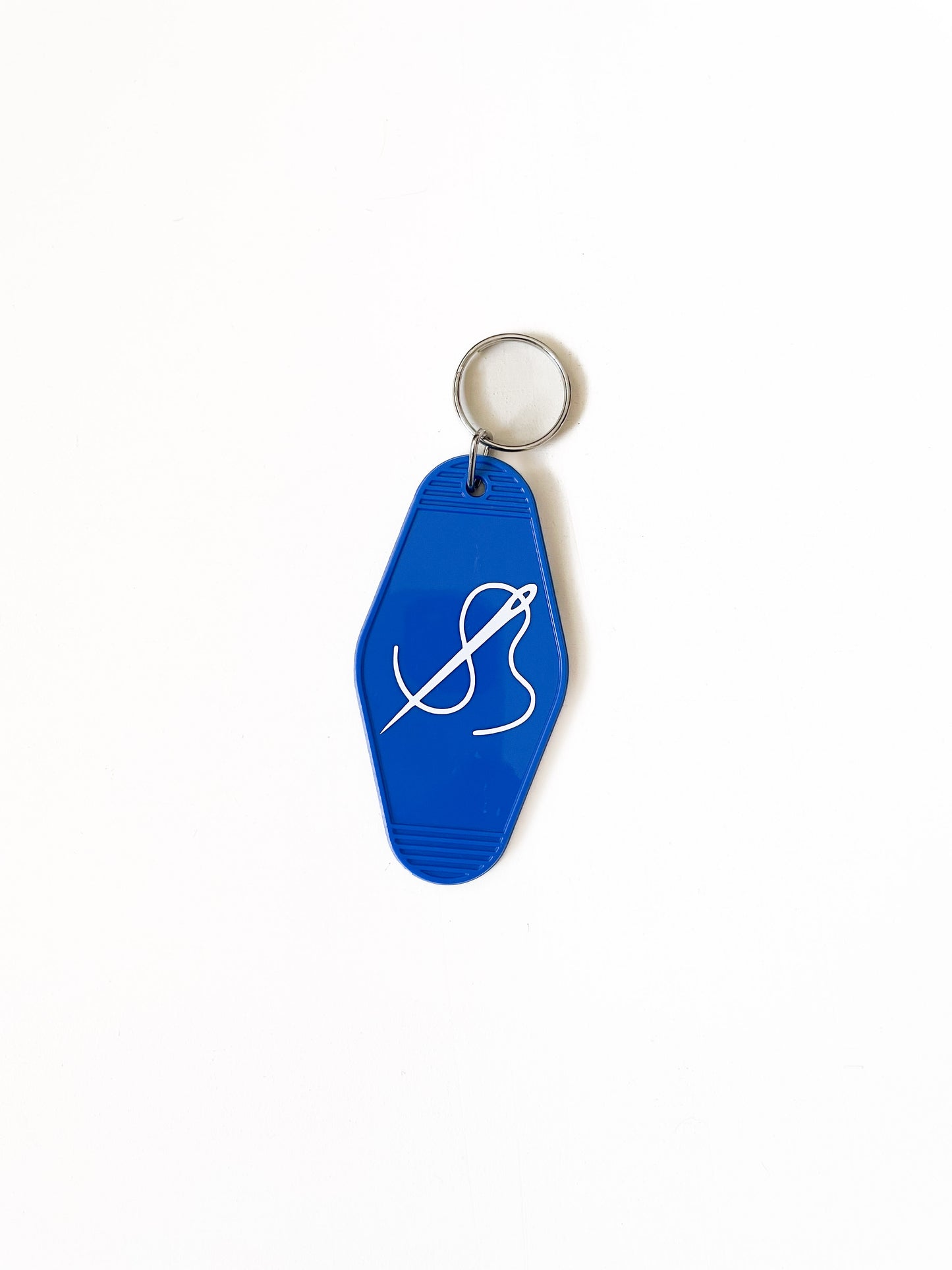 needle & thread keychain