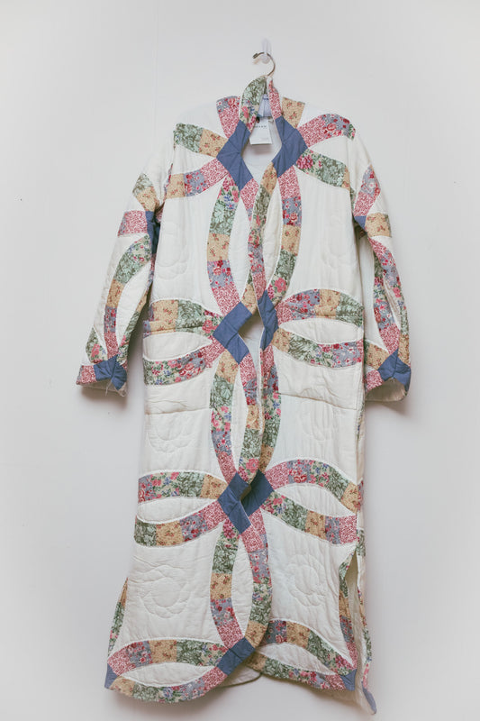 Blue Wedding Ring Quilt Jacket